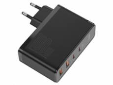 Baseus GaN2 Pre rýchlonabíjací adaptér 2x USB-C + 2x USB-A 100W čierna