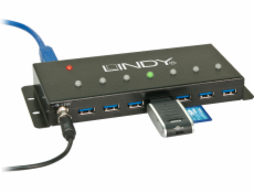 Lindy 7 Port USB 3.0 Metal, USB-Hub 43128