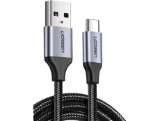 2x1 UGREEN USB-C To USB-A Cable Black 1M