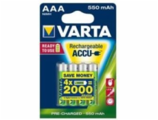 1x4 Varta RECHARGE ACCU Power 550 mAH AAA Micro NiMH