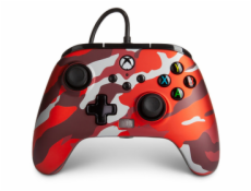 XBOX One Series drát.ovladač ORANGE Camo