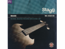 Stagg BA-4525-5S, sada strun pro 5-ti strunnou el. baskytaru, medium