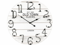 TECHNOLINE 776043 Vintage Retro Old Town MDF Loft Wall Clock 50 cm