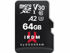 GOODRAM IRDM microSDXC 64GB V30 UHS-I U3 + adaptér