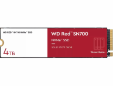 WD RED SSD NVMe 4TB PCIe SN700, Geb3 8GB/s, (R:3400/W:3100 MB/s) TBW 5100