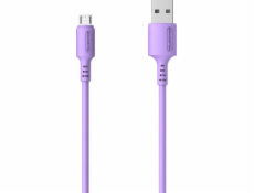 Kábel USB Somostel USB-A - microUSB 1.2 m Fioletowy (SMS-BP06 USB - micro USB Fioletowy)