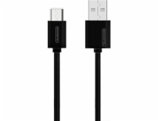 USB CABLE MICRO 3A BLACK SOMOSTEL 3100mAh QUICK CHARGER 1.2M POWERLINE SMS-BP02