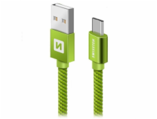 Swissten Kabel Textile Usb-C 1,2 M Green