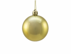 Vánoční dekorační ozdoby, 6 cm, zlatá metalíza, 6 ks