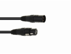 Eurolite DMX kabel XLR 3pin, 10m délka, černý