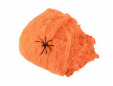 Halloween pavučina oranžová, 100g, UV aktivní