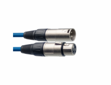 Stagg SMC10 CBL, kabel mikrofonní XLR/XLR, 10m, modrý