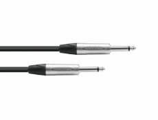 PSSO kabel Jack 6,3mm mono černý, 5m, konektory Neutrik