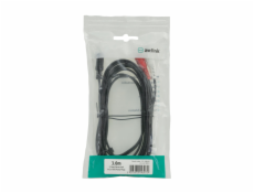 AV:link kabel Jack 3.5mm stereo samec - 2x RCA samec, 3m