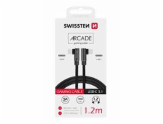 Swissten Kabel Arcad Usb-C/Usb-C 1,2M Bk