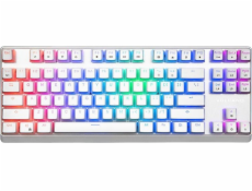 Modecom Volcano Lanparty Pudding Edition RGB (Outemu Blue) Mechanical Keyboard  White