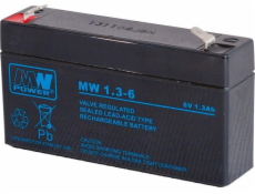 MPL MW POWER MW 1.3-6 UPS batérie Lead-acid accumulator AGM Maintenance-free 6 V 1 3 Ah Black