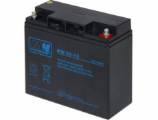 MPL MW POWER MW 20-12 UPS batérie Lead-acid accumulator AGM Maintenance-free 12 V 20 Ah Black