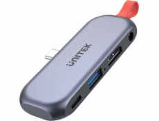 UNITEK USB-C MOBILE HDMI 4K 3.5mm PD 100W D1070A