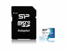 SILICONPOW SP064GBSTXDU3V20AB Silicon Power Paměťová karta Superior Pro Micro SDXC 64GB UHS-I U3 V30 +adapter