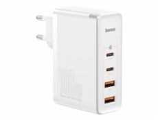 Cestovná nabíjačka Baseus GaN2 Pro Quick 2x USB 2x USB-C, 100W, EU (biela)