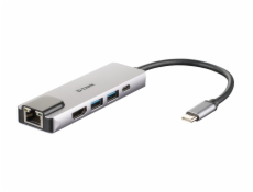 D-Link DUB-M520 5-in-1 USB-C Hub with HDMI/Ethernet and Power Delivery