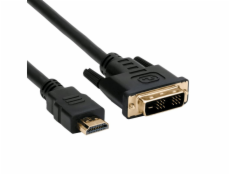 Kabel C-TECH HDMI-DVI, M/M, 1,8m