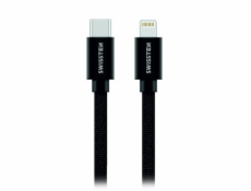 Swissten Kabel Textile Usb-C/Lig 1,2M Bk