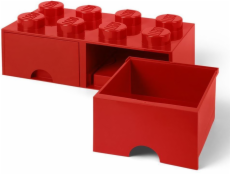 LEGO Brick Drawer 8 rot, Aufbewahrungsbox