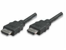 MANHATTAN kabel HDMI s Ethernetem, HEC, ARC, 3D, 4K, stíněný, 3m, Black