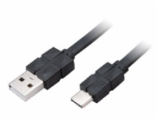 AKASA kabel PROSLIM USB 2.0 Type-C na Type-A, 30cm