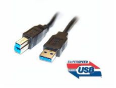 PREMIUMCORD kabel USB 3.0, Super-speed 5Gbps A-B, 9pin, 3m