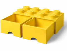 LEGO Brick Drawer 8 gelb, Aufbewahrungsbox