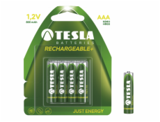 Tesla AAA RECHARGEABLE+ nabíjecí Ni-MH 800mAh, 4 ks 