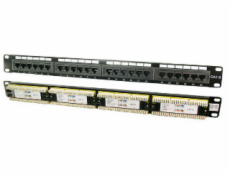 LOGILINK NP0004 LOGILINK - Patch panel UTP CAT6 24-porty černý