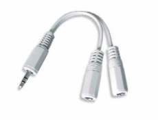 Kabel GEMBIRD rozdvojka jack 3,5mm na 2x3,5mm M/F, 10cm, audio