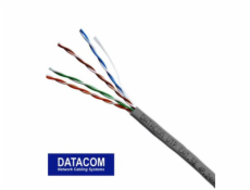 DATACOM UTP drát CAT5E PVC,Eca 50m šedý - metráž