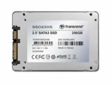 TRANSCEND SSD230S 256GB SSD disk 2.5   SATA III 6Gb/s, 3D TLC, Aluminium casing, 560MB/s R, 500MB/s W, stříbrný