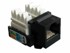 DATACOM Keystone RJ45 UTP CAT5E (110) KLASIK černý