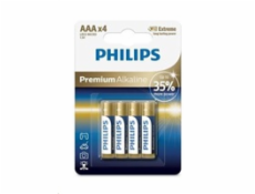 Philips baterie 4x AAA (1,5V), řada Premium Alkaline