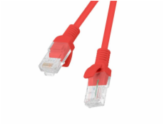 Lanberg Patchcord, Cat6, nieekranowany, 1m, czerwony (PCU6-10CC-0100-R)