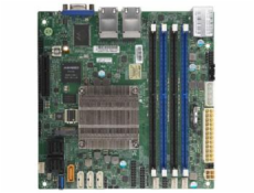 SUPERMICRO mini-ITX  MB Atom C3758 (8-core), 4x DDR4 ECC DIMM, 12xSATA, 1x PCI-E 3.0 x4, 4x 1GbE LAN, IPMI