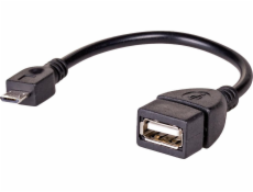 Adaptér USB Akyga microUSB - USB Czarny (AK-AD-09)