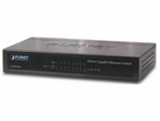 PLANET GSD-803 switch  10/100/1000 (8x1000Base-T), EuP, 802.3az, kov, fanless