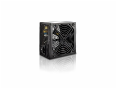 CRONO zdroj PS600Plus-B/Gen2/ 600W/ 14cm fan/ 4x SATA/ druhá generace/ aktivní PFC/ retail balení/ 85+ Bronze/ černý