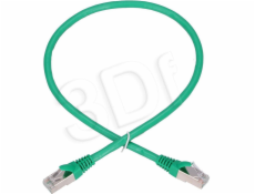 LAN síťový kabel Patchcord CAT.6 FTP 0,5m 1GBIT fóliovaný kroucený pár, měděný