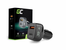 GREENCELL CAD33 Car Charger USB-C Power Delivery + USB Quick Charge 3.0