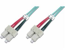 Digitus Fiber Optic Patch Cord, SC to SC Multimode 50/125 µ, Duplex Length 10m, Class OM3