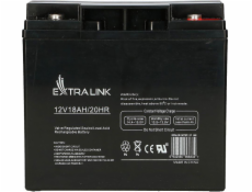 Extralink AKUMULATOR BATTERY ACCUMULATOR AGM 12V 18AH - Battéria - 18.000 mAh Sealed Lead Acid (VRLA) 13.5 V