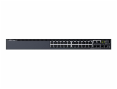 Dell Networking S3124, L3, 24x 1GbE, 2xCombo, 2x 10GbE SFP+ fixed ports, Stacking, IO to PSU airflow, 1x AC PSU